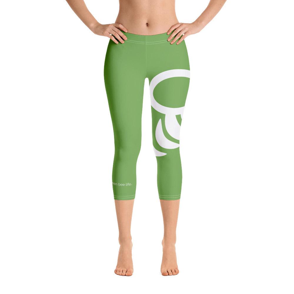Capri Yoga Leggings Classic Bee | Green Bee Life.