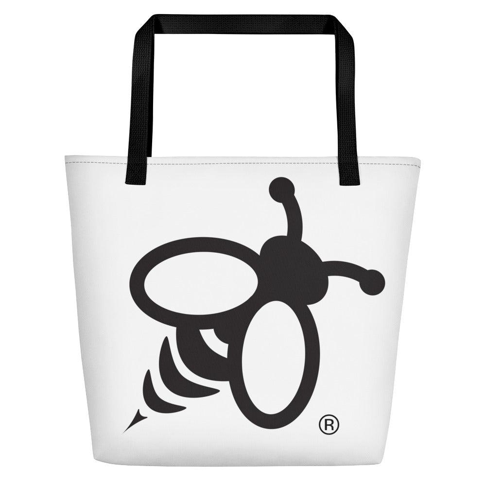 Black and white Tote Bag Classic Bee | Green Bee Life.