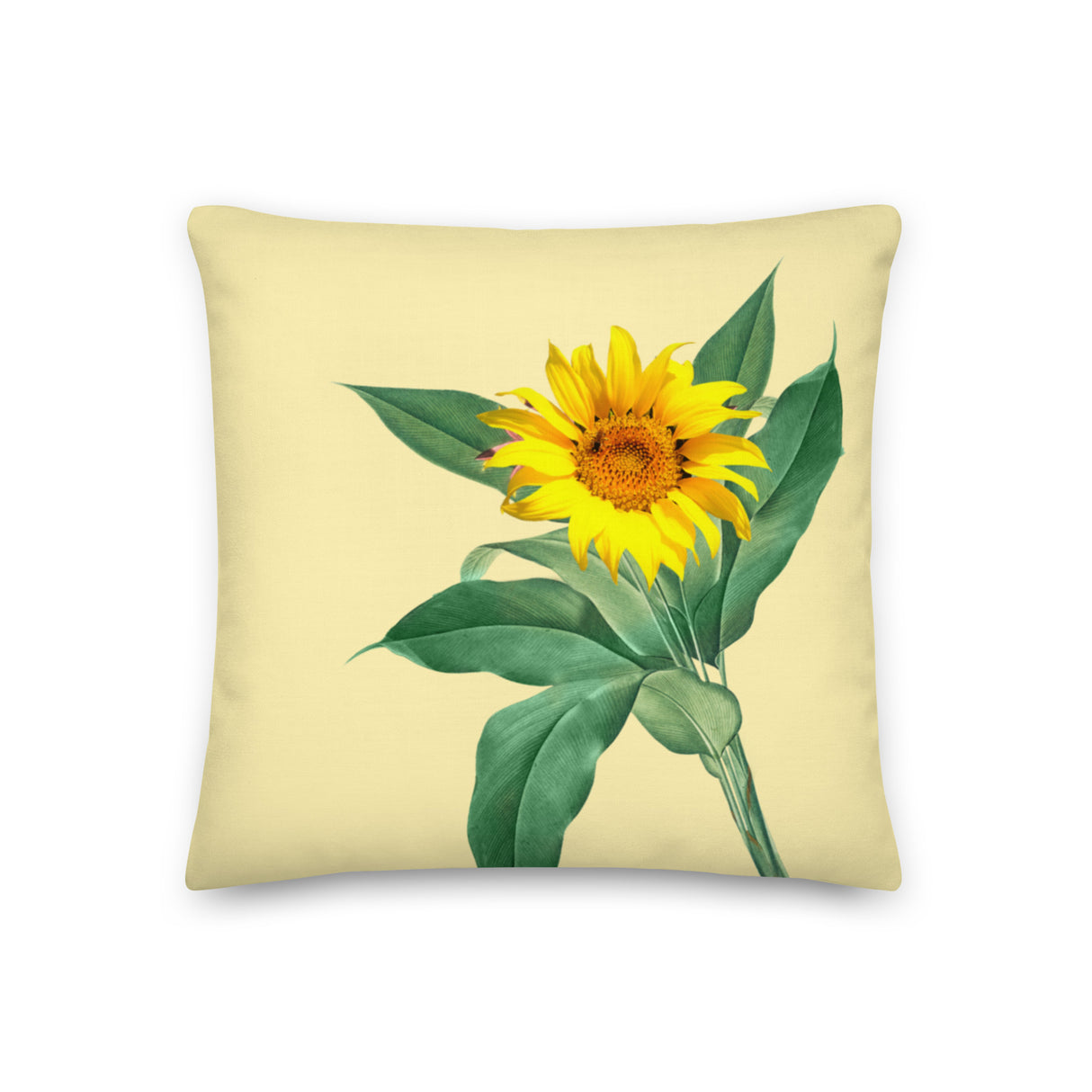 Premium Decorative and Accent Throw Pillow - Sunflower Design in Three Sizes