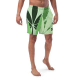 Men's Swim Trunks - UPF 50+ with Signature Hemp Leave Print