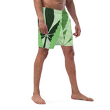 Men's Swim Trunks - UPF 50+ with Signature Hemp Leave Print