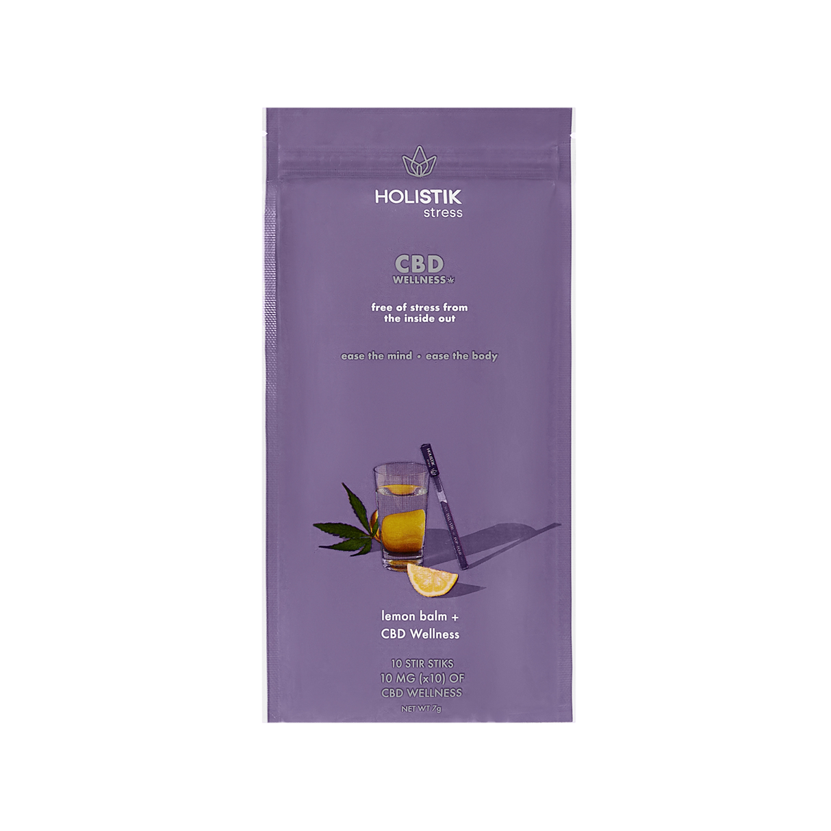 HOLISTIK Wellness CBD Drink Mix - Stress Stir STIK - 10mg