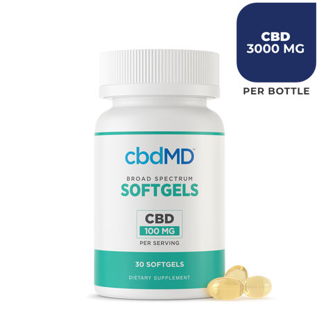 cbdMD CBD Oil Softgel Capsules - 30 Count