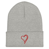 Red Heart Easy Cuffed Black Beanie or White Beanie | Green Bee Life.