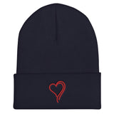 Red Heart Easy Cuffed Black Beanie or White Beanie | Green Bee Life.