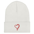 Red Heart Easy Cuffed Black Beanie or White Beanie | Green Bee Life.