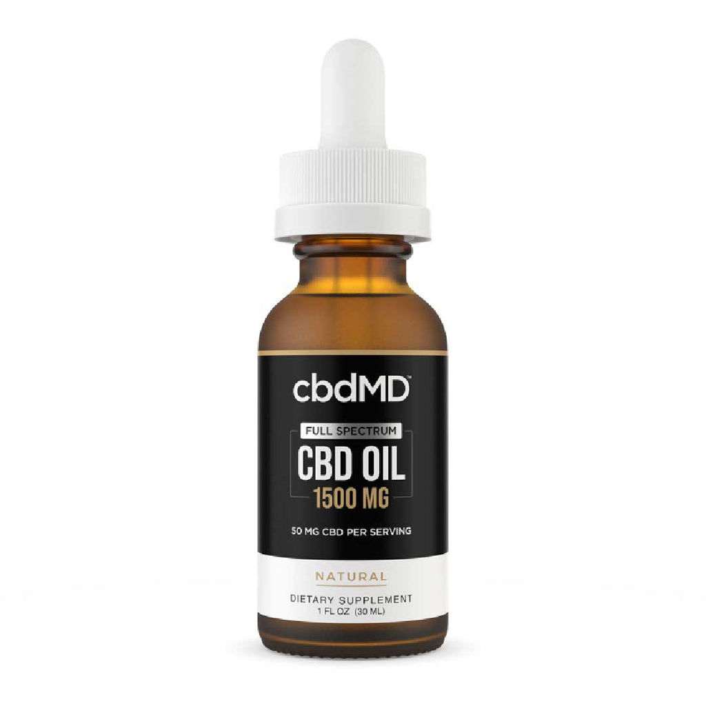 cbdMD Full Spectrum CBD Oil Tincture - Natural | 30 ml