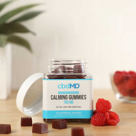 cbdMD Calming CBD Gummies - 750 mg | Raspberry | 60 Ct.
