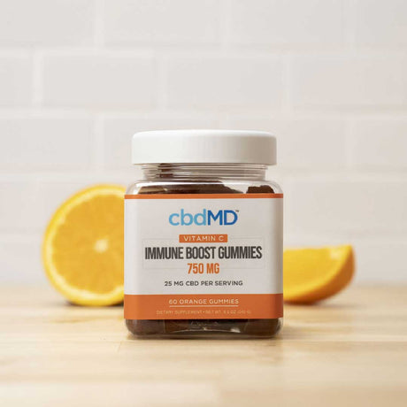 cbdMD Immunity CBD Gummies - 750 mg | Orange | 60 Ct.