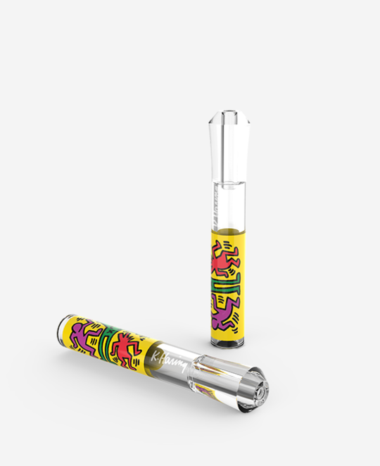 Keith Haring Glass Taster Pipe - Concentrate Taster