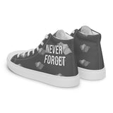 Men’s High Top Canvas Sneaker - Never Forget Original Art Design