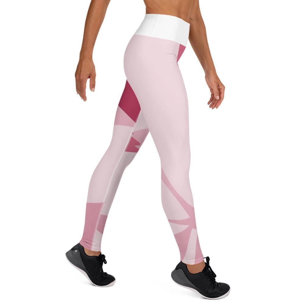 Pink Floral Yoga Leggings | Green Bee Life.