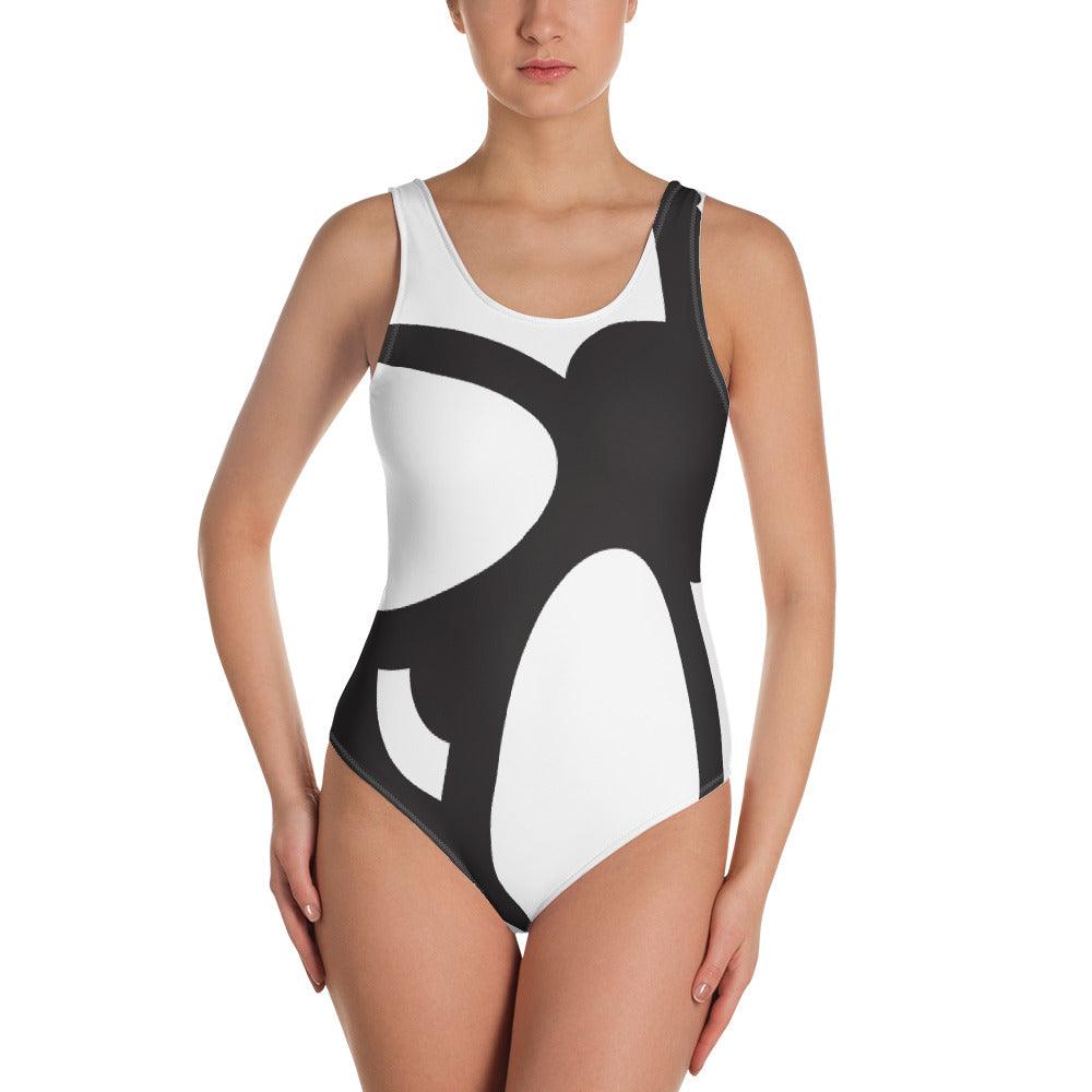 Classic Bee  All Over Print One Piece Swimsuit | Green Bee Life.