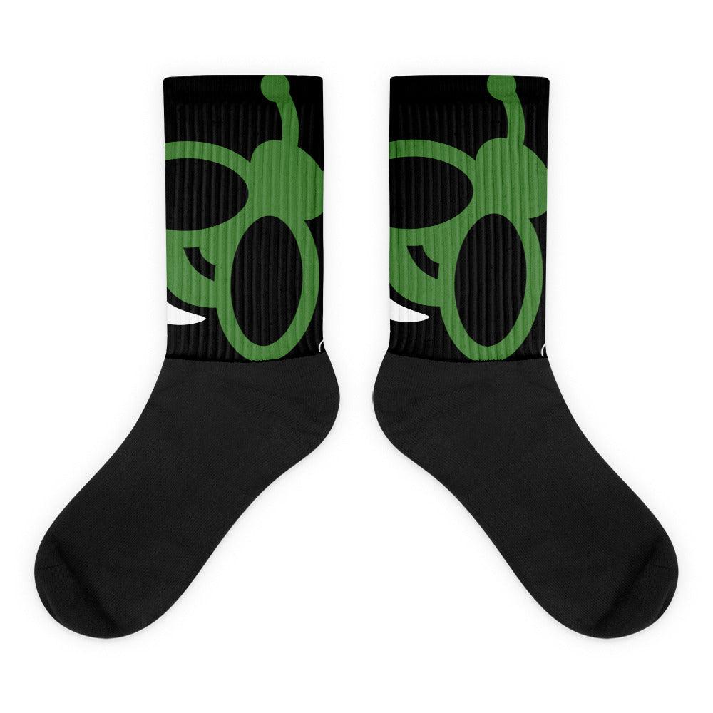 Green Bee Life's Green Bee Printed Extra Soft Athletic Socks.