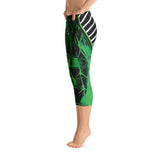 Hive Bee Printed Capri Leggings | Green Bee Life.