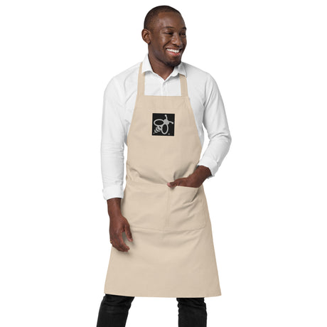 Chef's Apron - Organic Cotton with Embroidered Bee Emblem