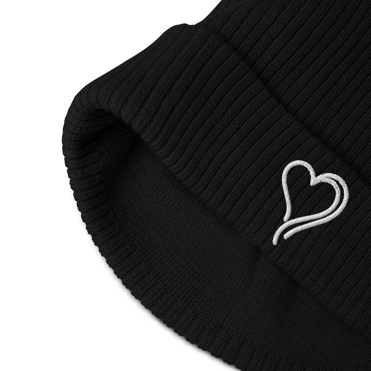 Beanie for Women 100% Organic Cotton -  Bee Love Heart Logo