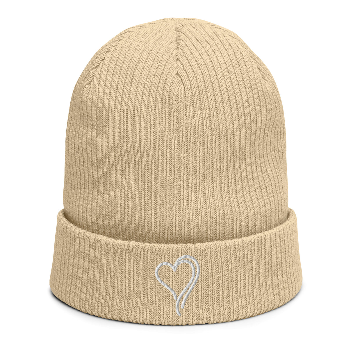Beanie for Women 100% Organic Cotton -  Bee Love Heart Logo