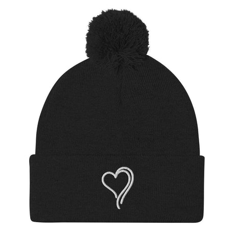 Women's Winter Pom Beanie | Bee Love | Pom Pom Bobble Hat Beanie.