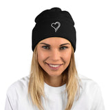 Women's Winter Pom Beanie | Bee Love | Pom Pom Bobble Hat Beanie.