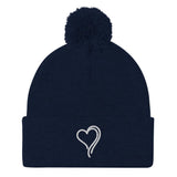 Women's Winter Pom Beanie | Bee Love | Pom Pom Bobble Hat Beanie.