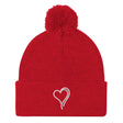 Women's Winter Pom Beanie | Bee Love | Pom Pom Bobble Hat Beanie.