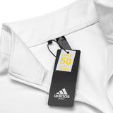 Adidas Men's Eco Friendly Quarter Zip Pullover with Bee Logo - UPF Protection Shirt