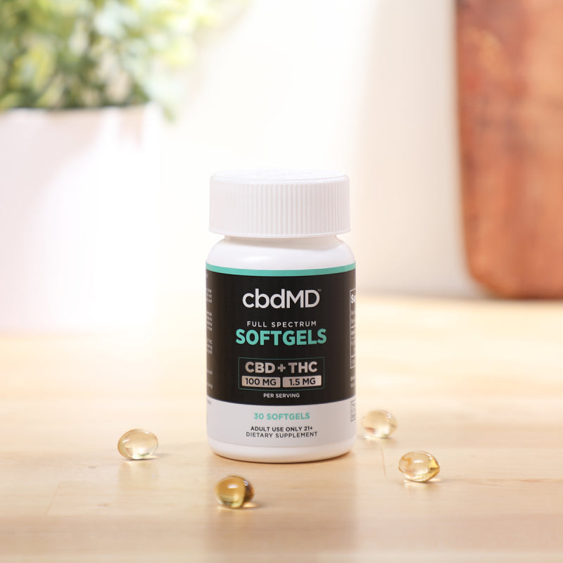 cbdMD Full Spectrum CBD Oil Softgels - 30 Ct.