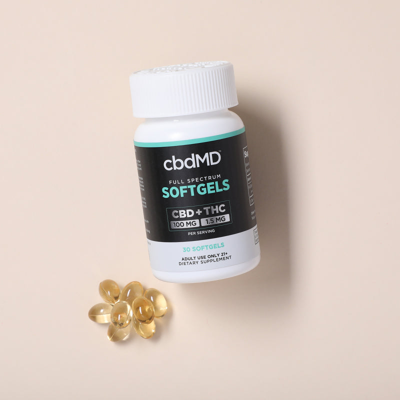 cbdMD Full Spectrum CBD Oil Softgels - 30 Ct.