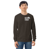 Men's Organic Crew Neck Sweatshirt with Never Forget Poppy Logo